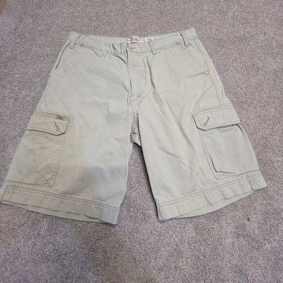 Y2K Relaxed casual Utilitarian Cargo Twill Shorts Levi Strauss Signature sz 36 - Picture 2 of 14